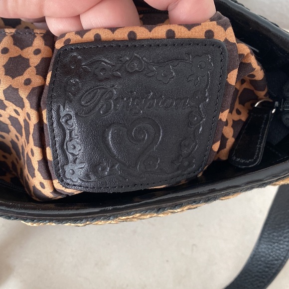 Brighton woven rattan & leather bag preloved & excellent condition - Picture 9 of 10